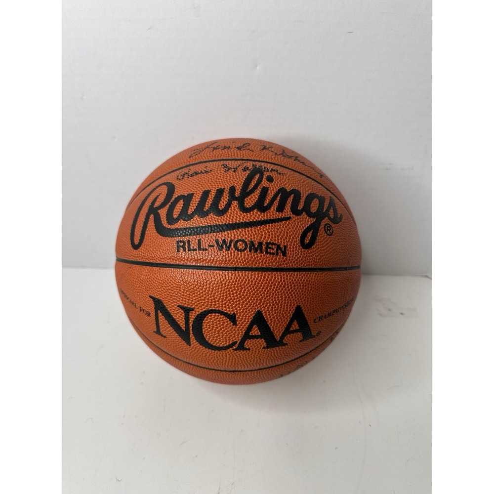 2001 Womens Basketball Hall of Fame Signed NCAA Ball Warlick Stringer